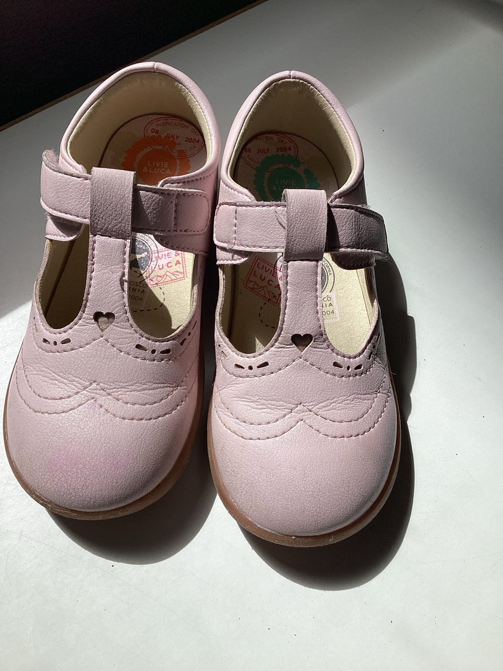 Livie & Luca Pale Pink T-Strap “Amica” Mary Jane Shoes
